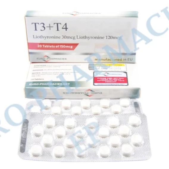 T3+T4 – ( T3-30mcg + T4-120mcg) – 150mcg/tab – 20 tab/blister EU Euro-Pharmacies
